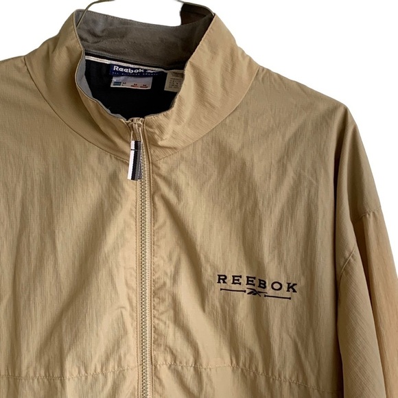 Vintage Windbreaker Track Jacket Reebok Size Medium 90s - Picture 2 of 8